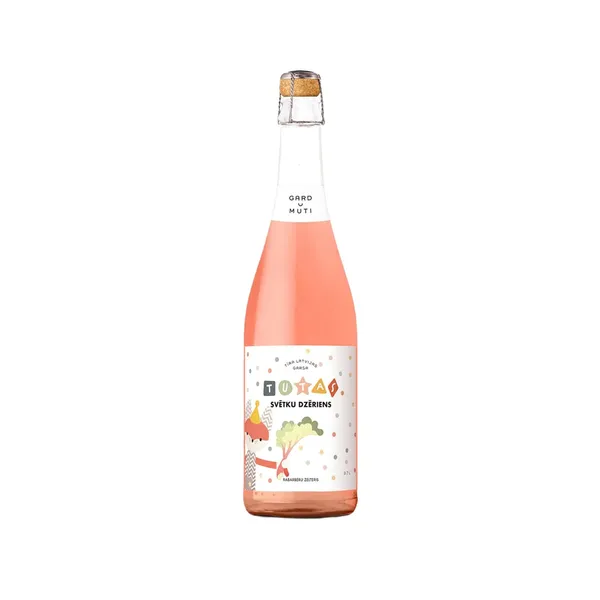 Gardu muti Latvijas Rabarberu zelteris Tutas svētku dzēriens 0,7L