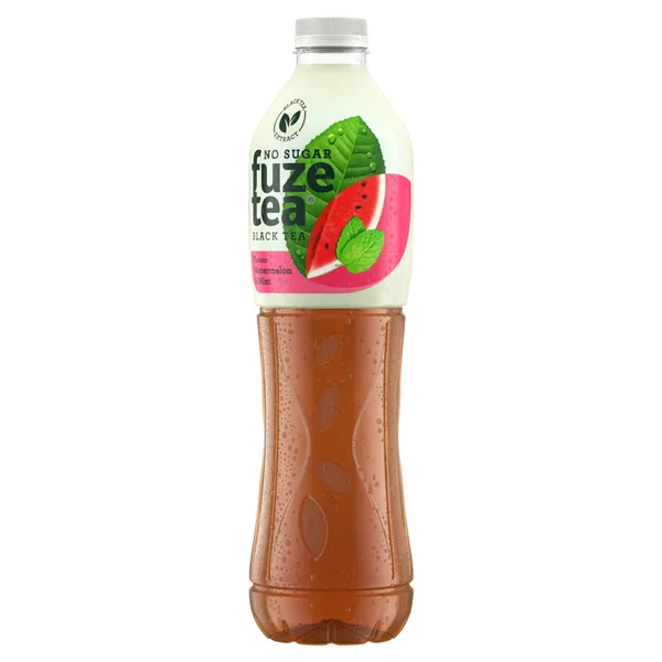 Dzēriens Fuze Tea ar arbūzu-piparmētru garšu ar saldinātājiem 1,5l