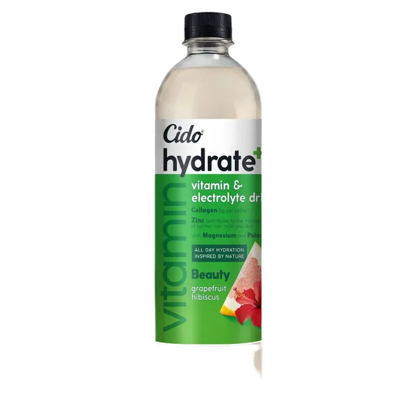 Dzēriens Cido Hydrate+ Beauty ar saldinātāju 0,6l