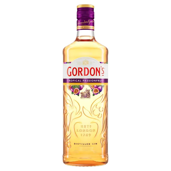 Džins GORDON'S Passionfruit 37,5% 0,7L