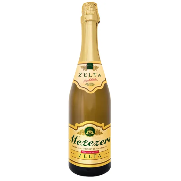 Dzirkstošais dzēriens Mežezers zelta ar cidoniju garšu 0,75l