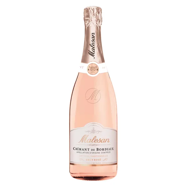 Dzirkstošais vīns Malesan Cremant de Bordeaux Rose AOC Brut 13% 0.75l