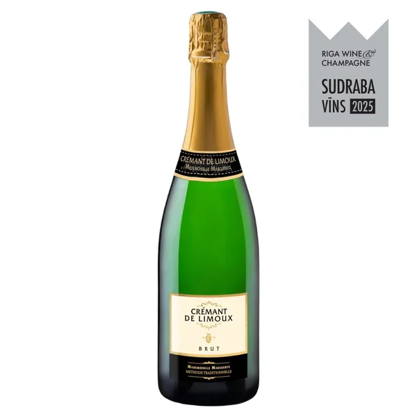 Dzirkstošais vīns Mademoiselle Marguerite Cremant de Limoux Brut 12% 0,75l
