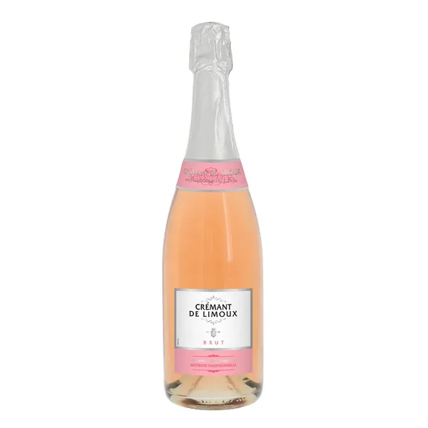 Dzirkstošais vīns rozā Mademoiselle Marguerite AOC Crémant De Limoux Brut 12% 0,75l