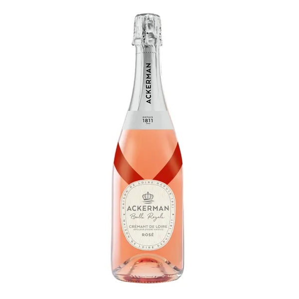 Dzirkstošais vīns Ackerman Cremant de Loire Bulle Royale Rose Brut 12% 0,75l