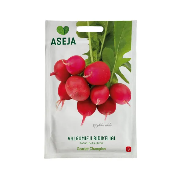 Ēdami redīsi Scarlet Champion, Aseja, 5g, 20-0505 (B