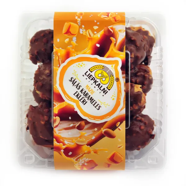 Eklēri Liepkalni ar sāļās karmeles pildījumu 45% 300g