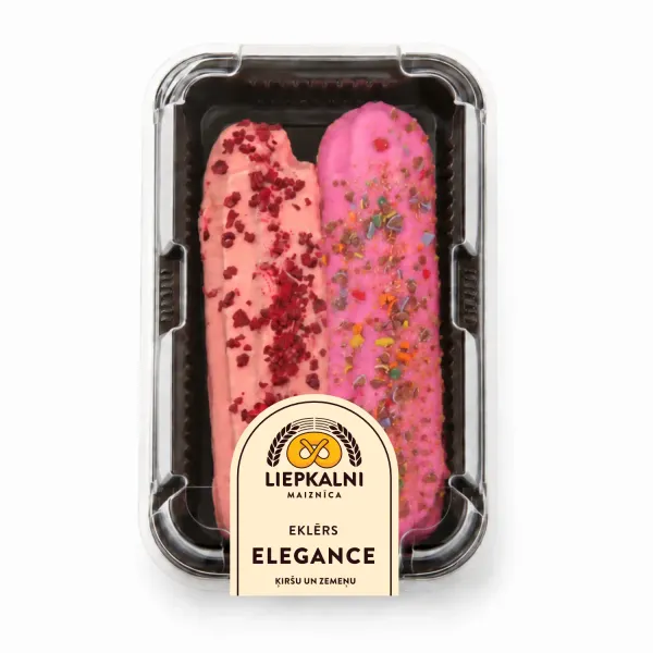 Eklēri Liepkalni Elegance ar ķiršu un zemeņu garšu 150g