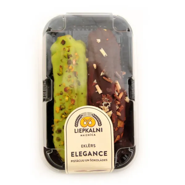 Eklēri Liepkalni Elegance ar šokolādes un pistāciju garšu 150g