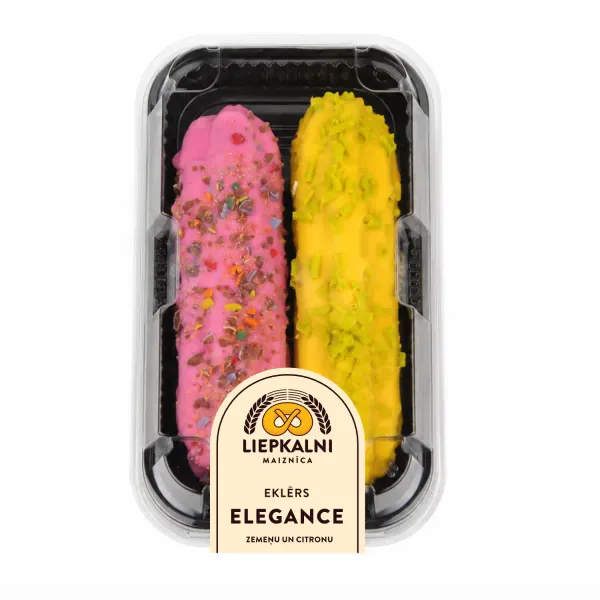Eklēri Liepkalni Elegance ar zemeņu un citrona garšu 150g