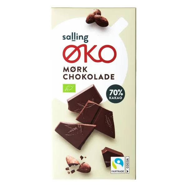 Ekoloģiska tumšā šokolāde 70% kakao Salling Eko 100g