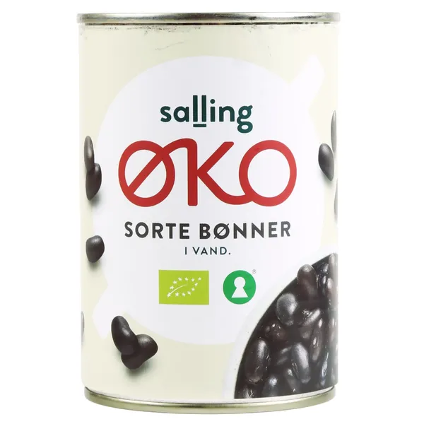 Ekoloģiskas konservētas melnās pupiņas Salling Eko 420g/252g