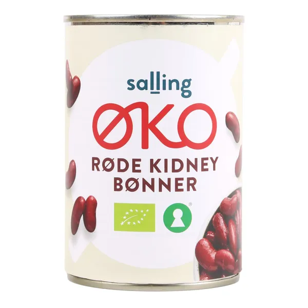 Ekoloģiskas konservētas sarkanās pupiņas Salling Eko 400g/252g