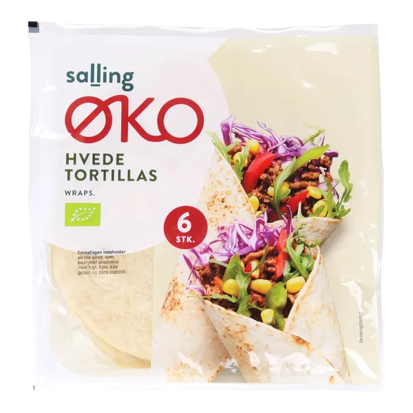 Ekoloģiskas kviešu tortiljas Salling Eko 6 gab 240 g