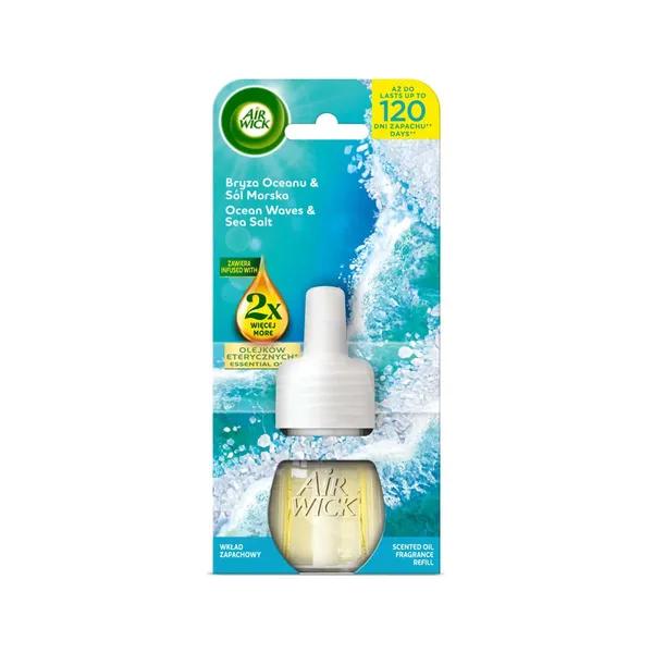 Elektriskais gaisa atsvaidzinātājs Air Wick okeāna vēsmas un jūras sāls aromāts 19ml