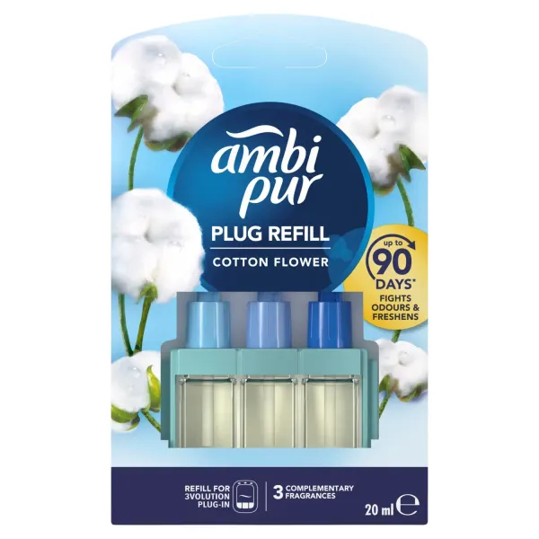 Elektriskā gaisa atsvaidzinātāja uzpilde Ambi Pur 3Vol Cotton RF, 20ml