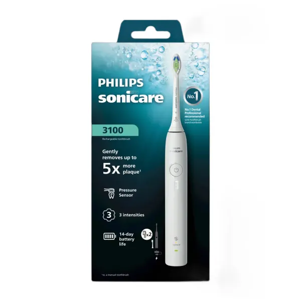 Elektriskā zobu birste PHILIPS Sonicare 3100 HX4032/21 baltā krāsā