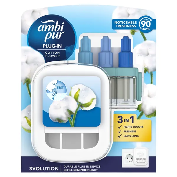 Elektriskais gaisa atsvaidzinātājs Ambi Pur 3Vol Cotton SK, 20ml