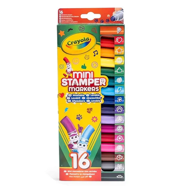 Emocijzīmju marķieri-spiedogi Crayola 16 gab