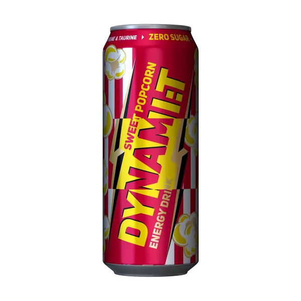 Enerģijas dzēriens Dynamit Popcorn ar saldinātāju 0,5l