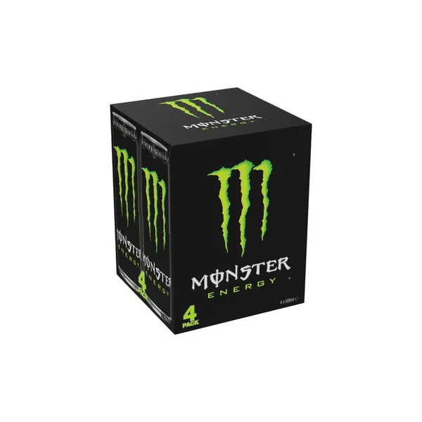 Enerģijas dzēriens Monster Energy ar saldinātaju 4x500ml