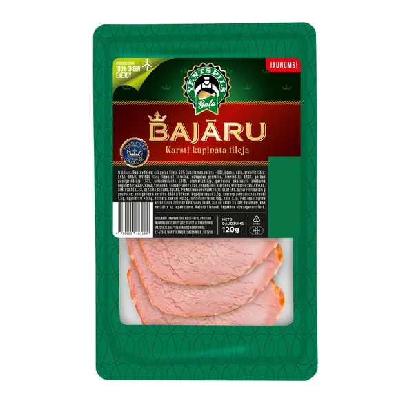 Fileja Bajāru karsti kūpināta, šķēlēs 120g
