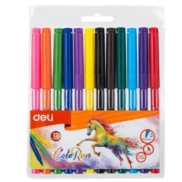 Flomāsteri Deli EC10003 12 krāsas