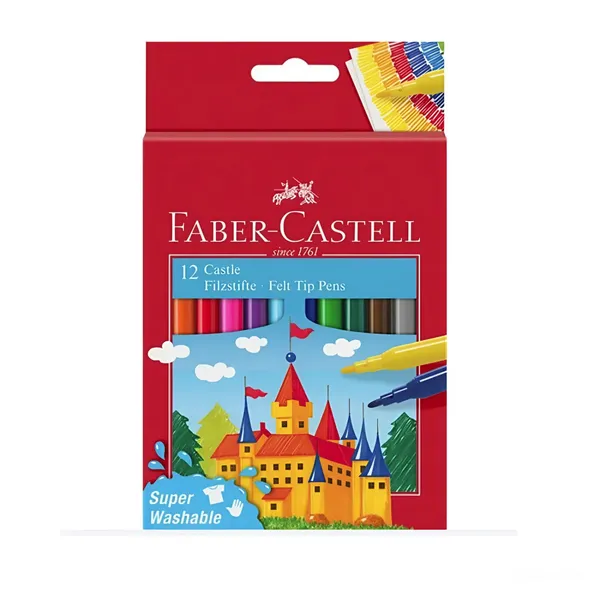 Flomāsteri Faber-Castell Castle 12gab/iep
