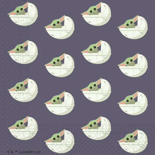 FSC salvetes "Baby Yoda" 33x33cm 20gab