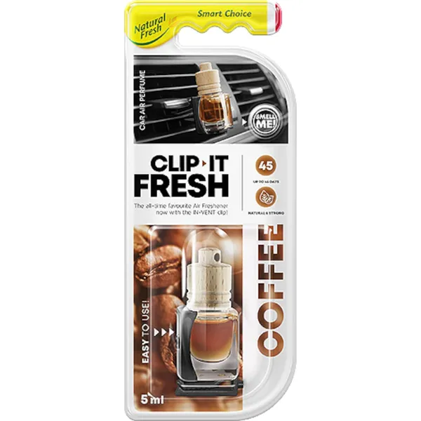 Gaisa atsvaidzinātājs Elix Clip-it Fresh 5ml Coffee