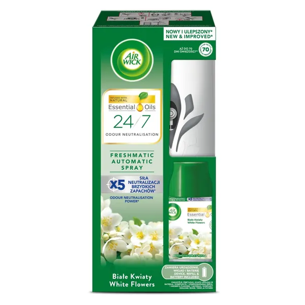 Gaisa atsvaidzinātājs Air Wick FM White Flowers complete 250ml
