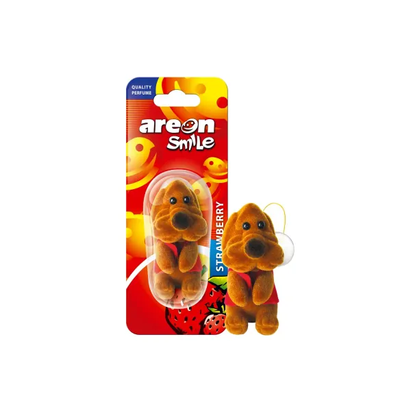 Gaisa atsvaidzinātājs Areon Smile Toy Brown Dog, Strawberry