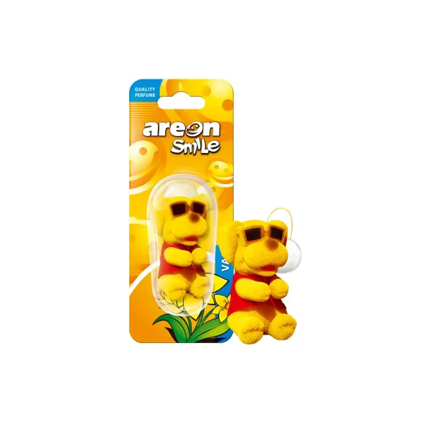 Gaisa atsvaidzinātājs Areon Smile Toy Yellow Dog, Vanilla