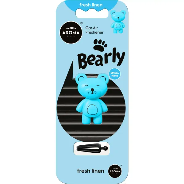 Gaisa atsvaidzinātājs Aroma polimēra Bearly Fresh Linen AW26