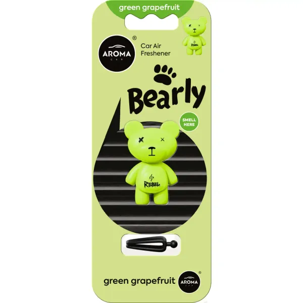 Gaisa atsvaidzinātājs Aroma polimēra Bearly Green Grapefruit AW26