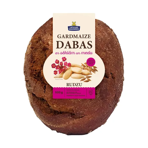 Maize ar sēklām un medu Gardmaize 500g