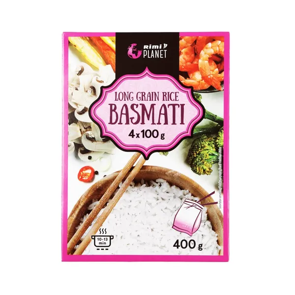 Gargraudu basmati rīsi Rimi Planet 4x100g