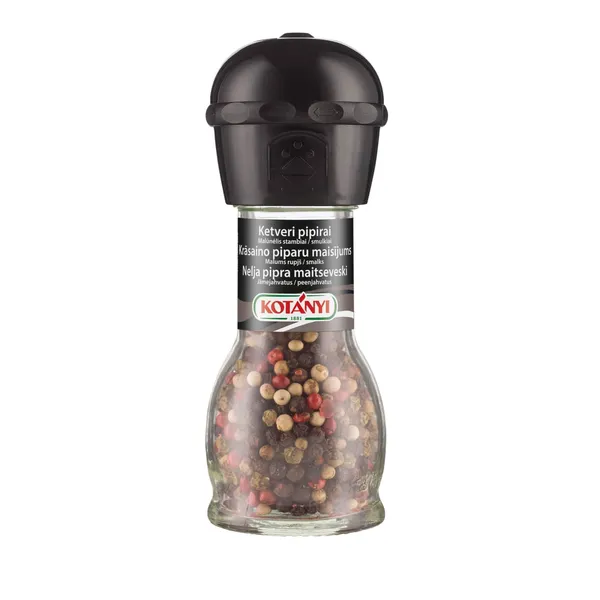 Garšviela Kotanyi četru piparu maisījums dzirnaviņās 35g