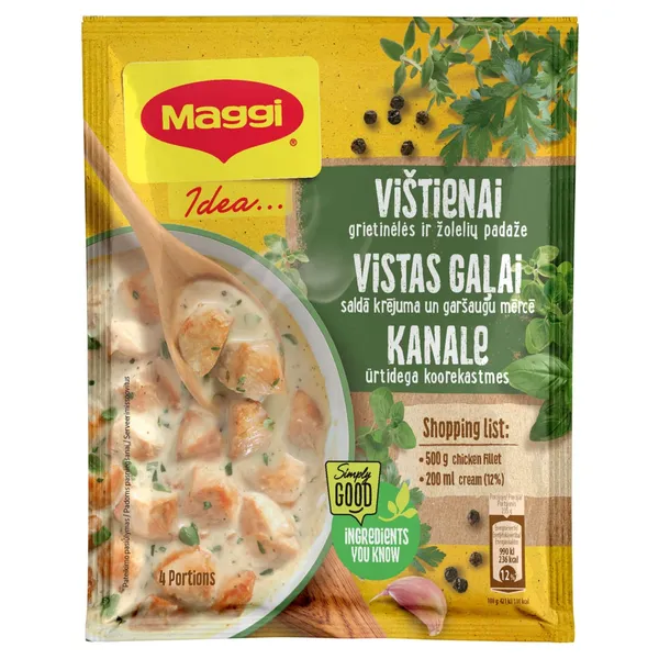 Garšviela Maggi Idea vista krējuma mērcē 30g