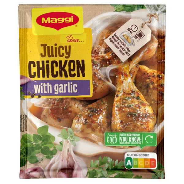 Garšviela Maggi Idea sulīgai vistas gaļai ar ķiplokiem 30g
