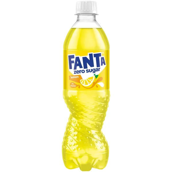 Gāzēts dzēriens Fanta Lemon Zero ar saldinātāju 0,5l