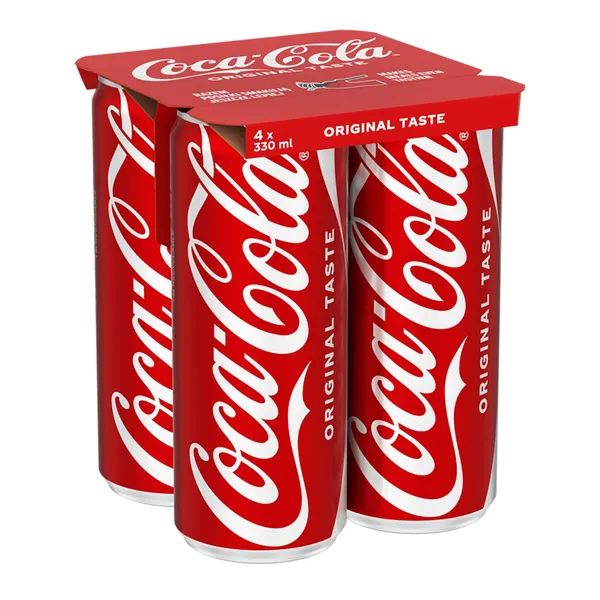 Gāzēts dzēriens Coca-Cola Regular 4x0,33l