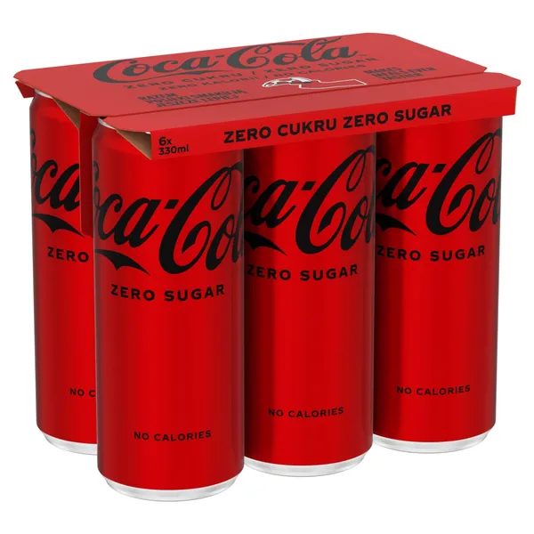 Gāzēts dzēriens Coca Cola Zero 6x0,33l