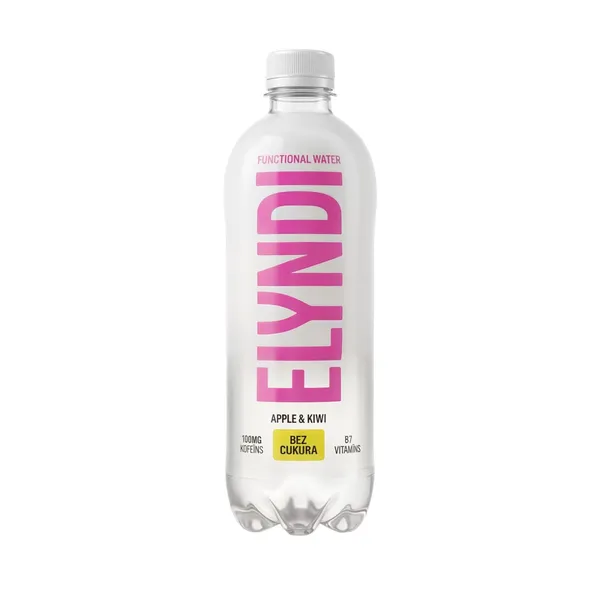 Gāzēts dzēriens Elyndi ābolu, kivi garšas ar saldinātājiem 0,5l
