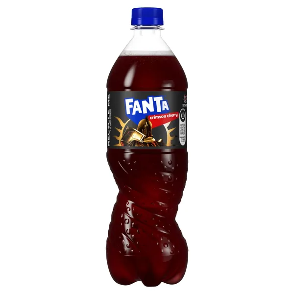 Gāzēts dzēriens Fanta ābolu-ķiršu garšas ar saldinātājiem 0,85l