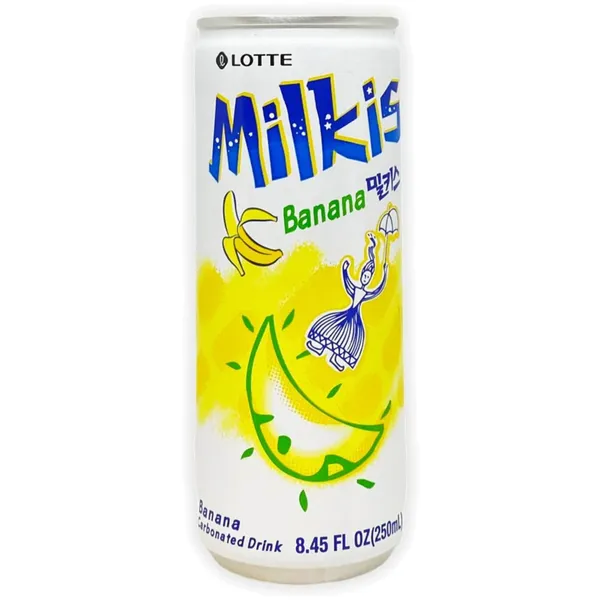 Gāzēts dzēriens Lotte Milkis ar banānu garšu 250ml