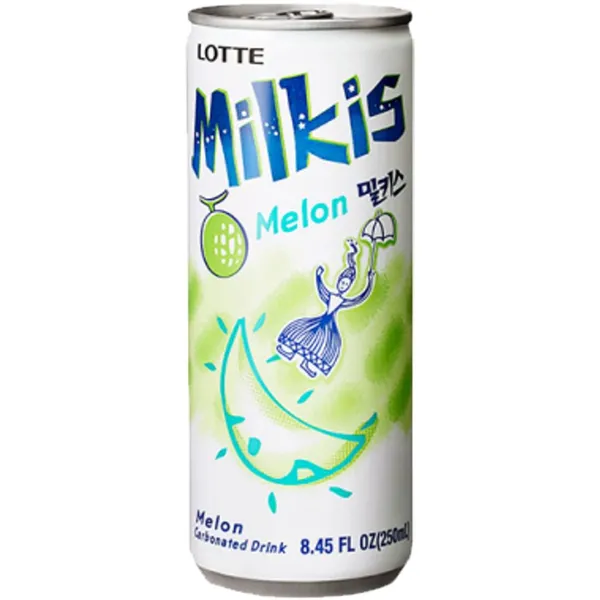 Gāzēts dzēriens Lotte Milkis ar meloņu garšu 250ml