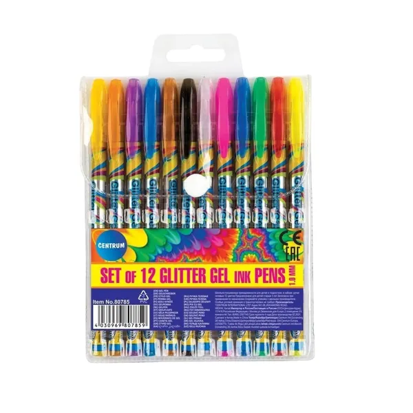 Gēla pildspalvas Centrum 12 krāsas 1,0mm BS26