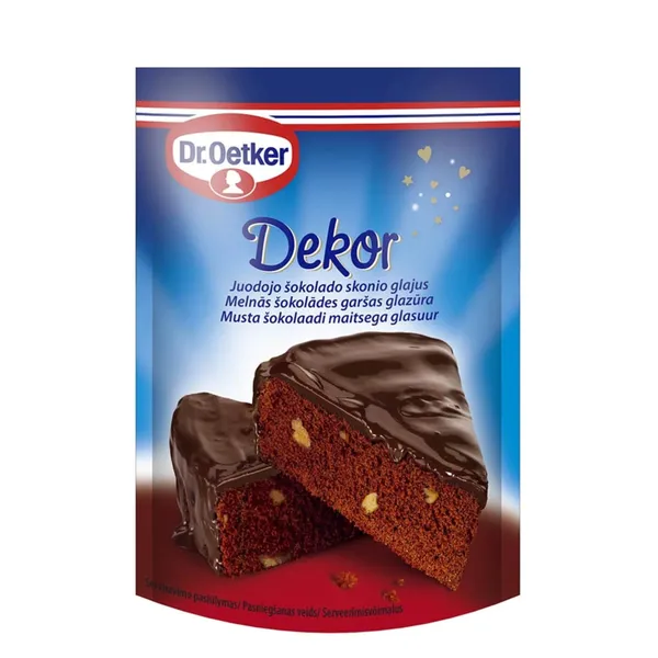 Glazūra Dr.Oetker ar melnās šokolādes garšu 100g