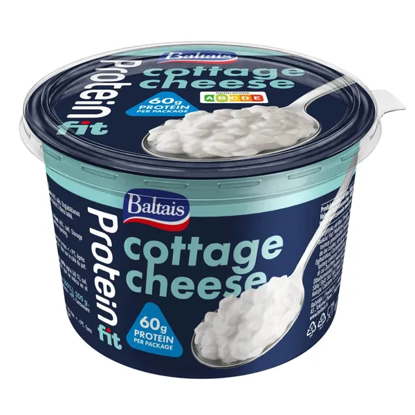 Graudainais biezpiens Baltais Protein ar skābo krējumu 500g